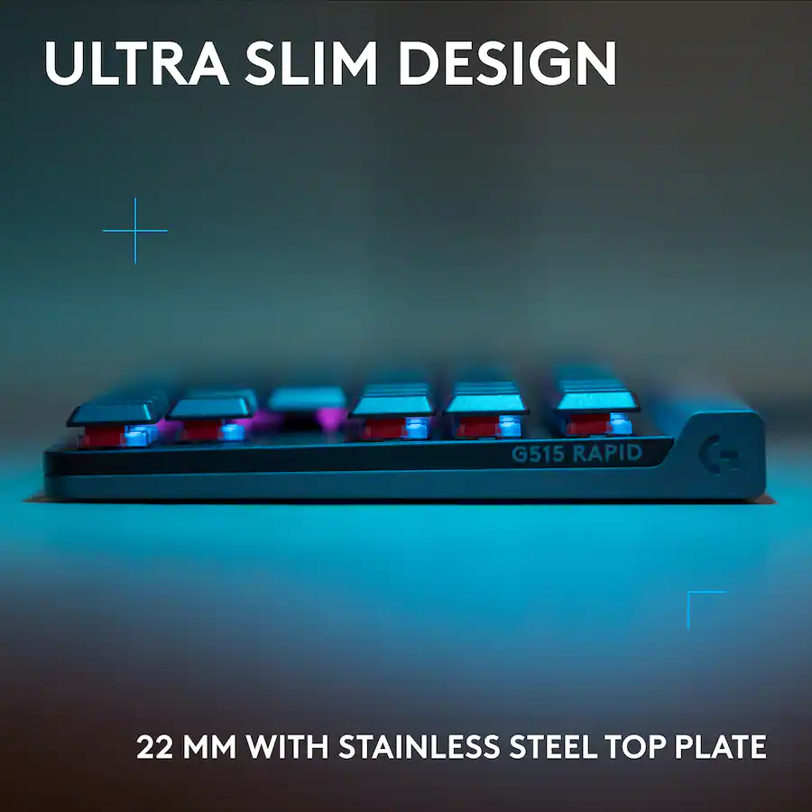 ULTRA SLIM DESIGN
G515 RAPID
22 MM WITH STAINLESS STEEL TOP PLATE