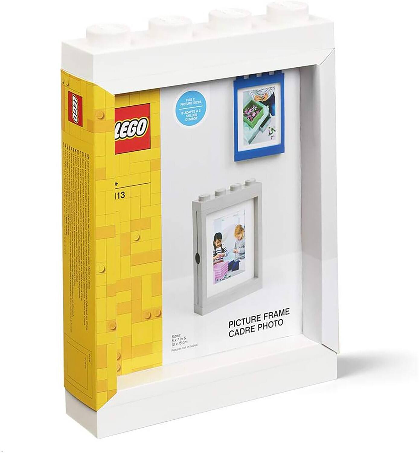 LEGO Picture Frame  
113  
Fits 1 Picture  
S'adapte à 1 photo  
Tallas 1 foto  
Sizes: 10 x 15 cm  
Picture Frame  
Cadre Photo