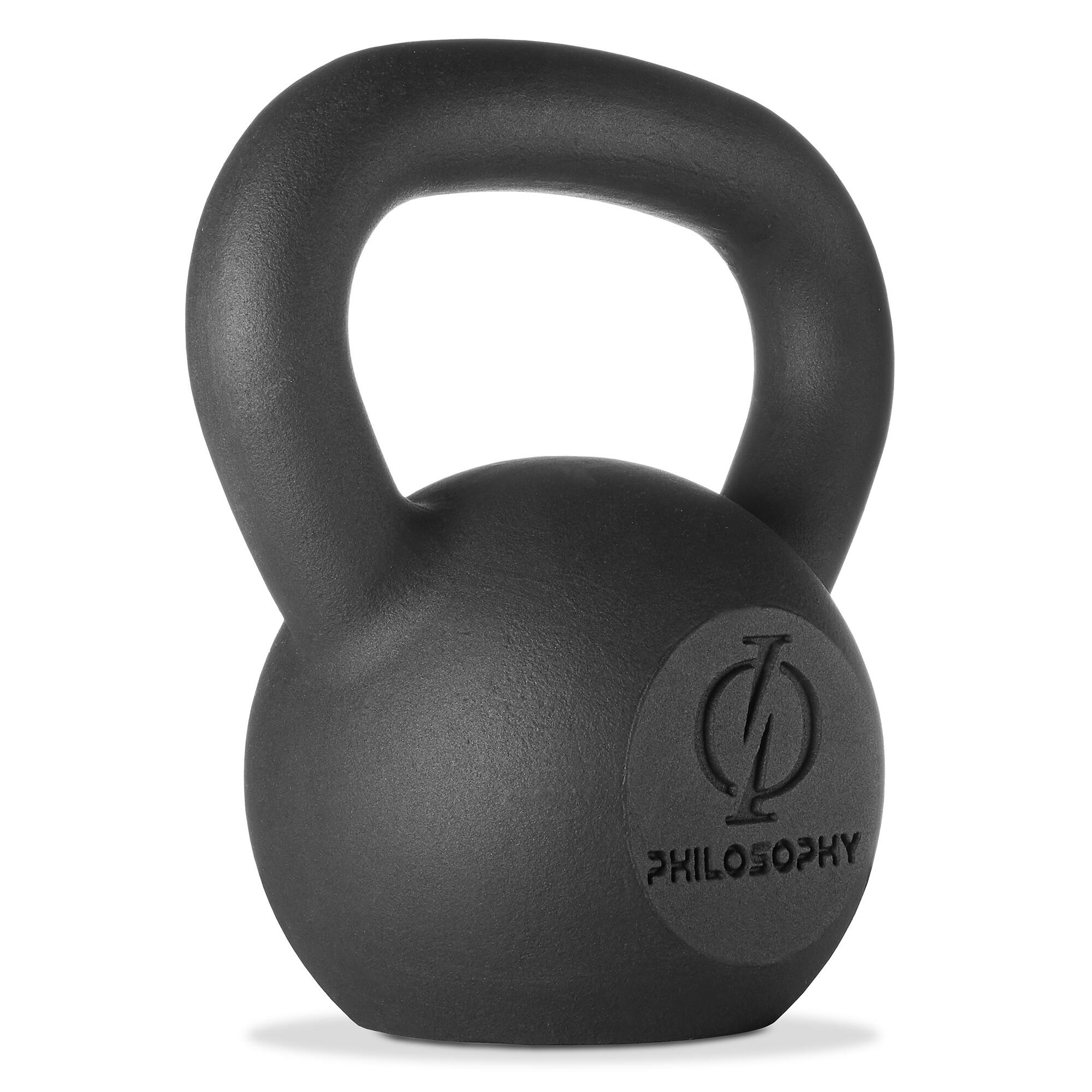 Alt View 2. Philosophy Gym - Cast Iron Kettlebell - Black.
