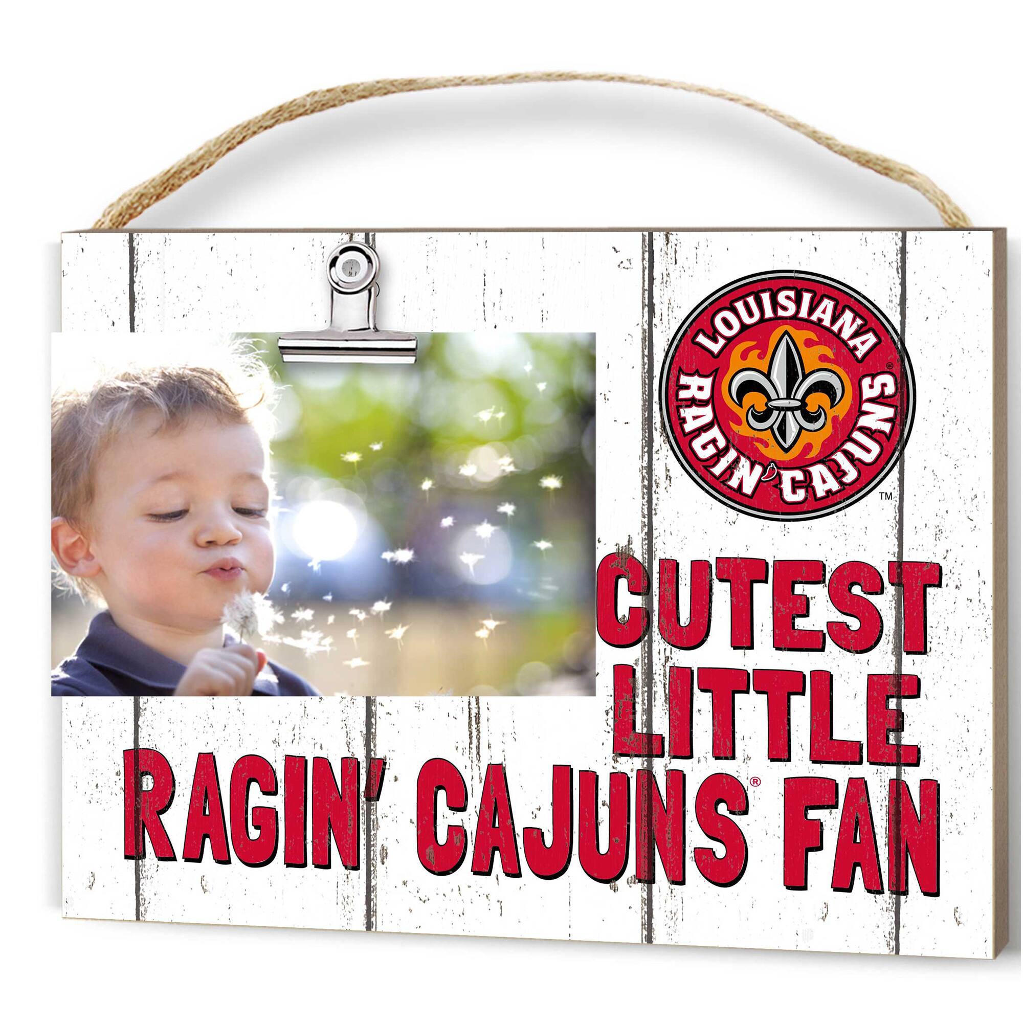 Louisiana Ragin' Cajuns 8'' x 10'' Cutest Little Weathered Logo Clip Photo Frame