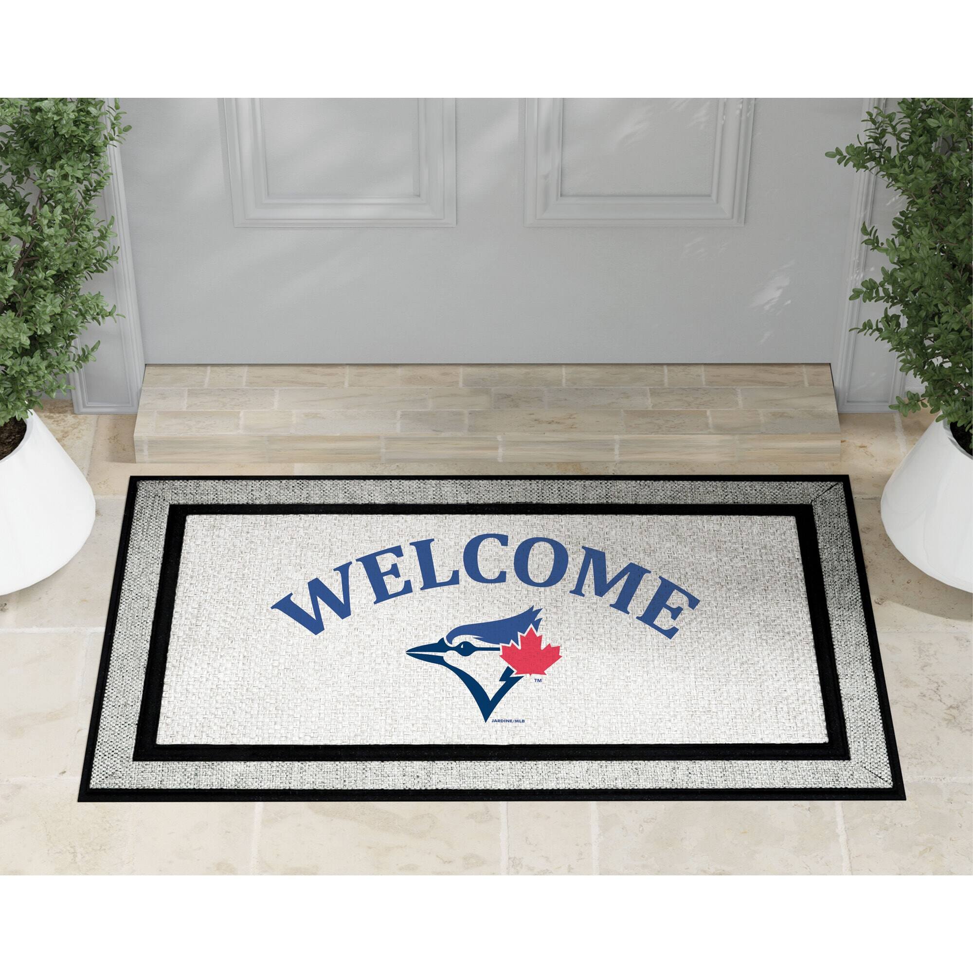 Alt View 1. Jardine - Toronto Blue Jays 18" x 30" Welcome Doormat - Multicolor.