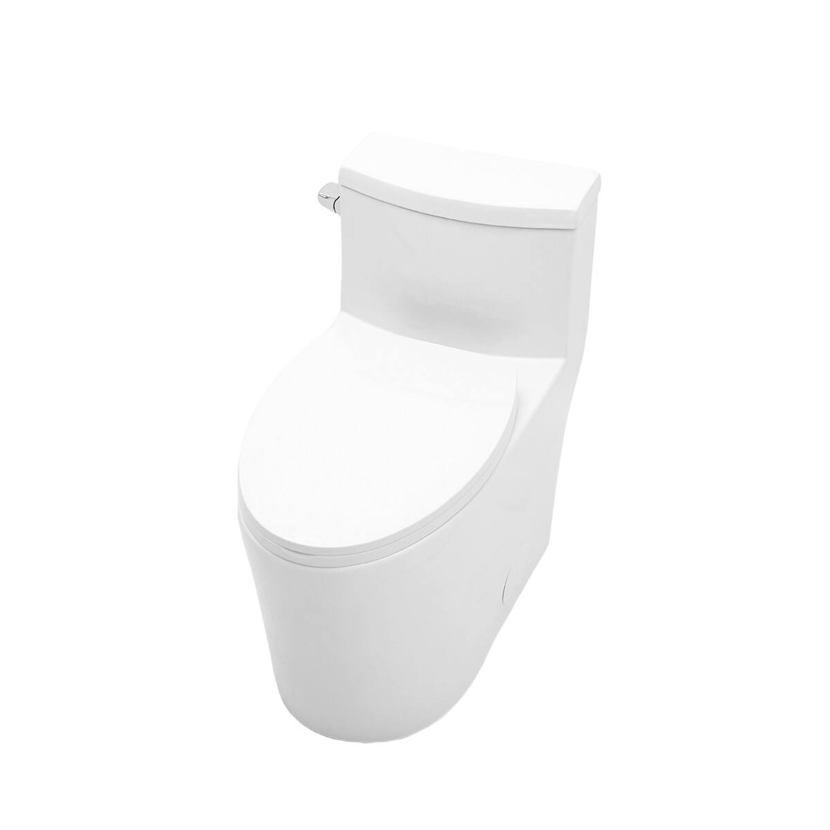 Alt View 7. Loheer - Loheer One Piece Elongated Toilet White Ceramic with One Point Two Eight GPF Flush - White.