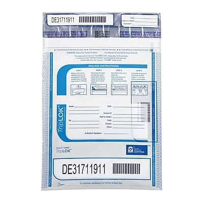 TripLok - Series A Deposit Bags, 100/Pack (585028) - Clear price history on PriceWatchPro
