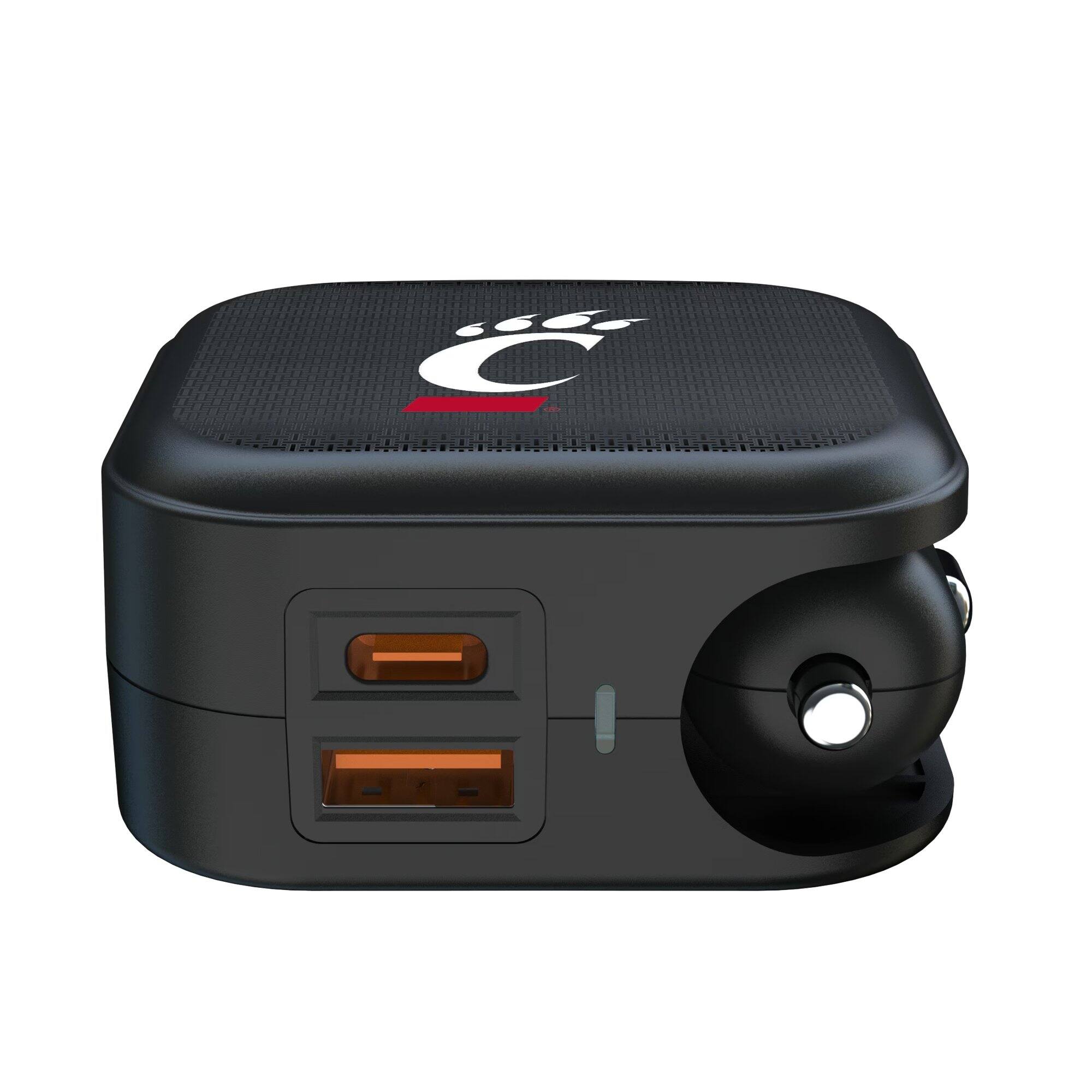Alt View 1. Keyscaper - Cincinnati Bearcats 2-in-1 USB A/C Charger - Black.