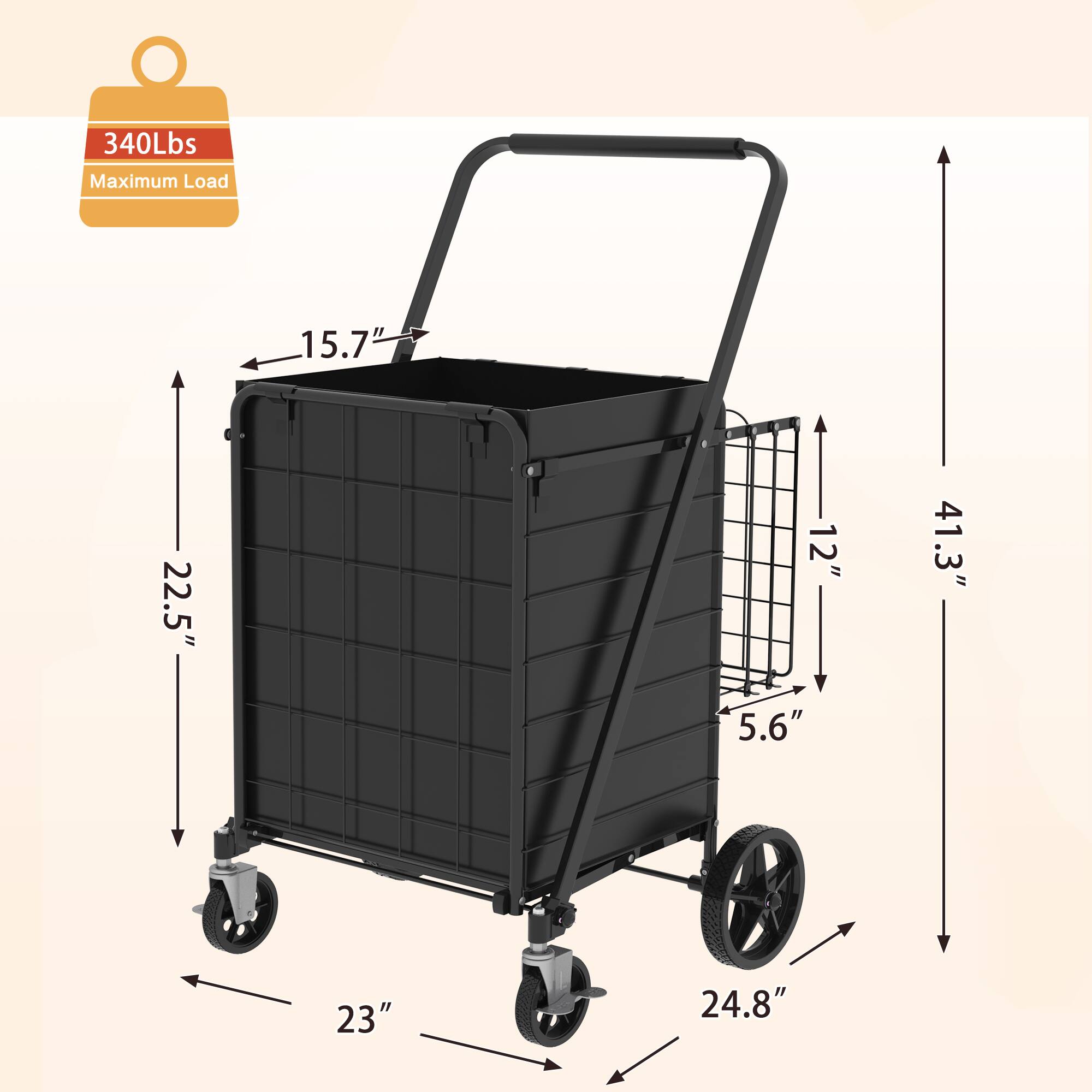 340Lbs Maximum Load

15.7"  
22.5"  
12"  
41.3"  
5.6"  
23"  
24.8"