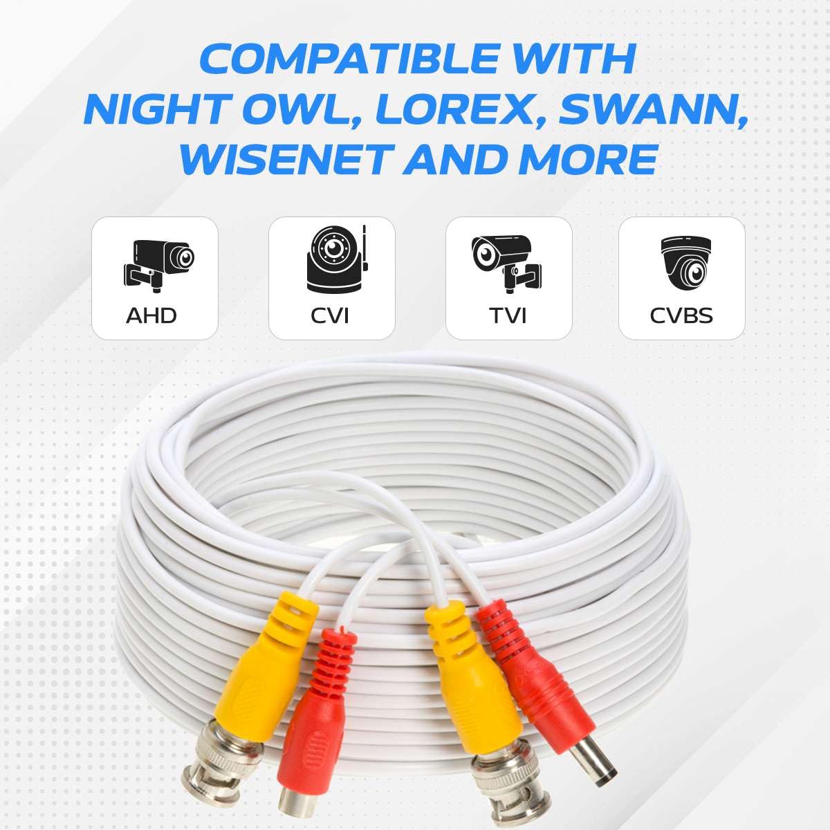 COMPATIBLE WITH NIGHT OWL, LOREX, SWANN, WISENET AND MORE

AHD CVI TVI CVBS