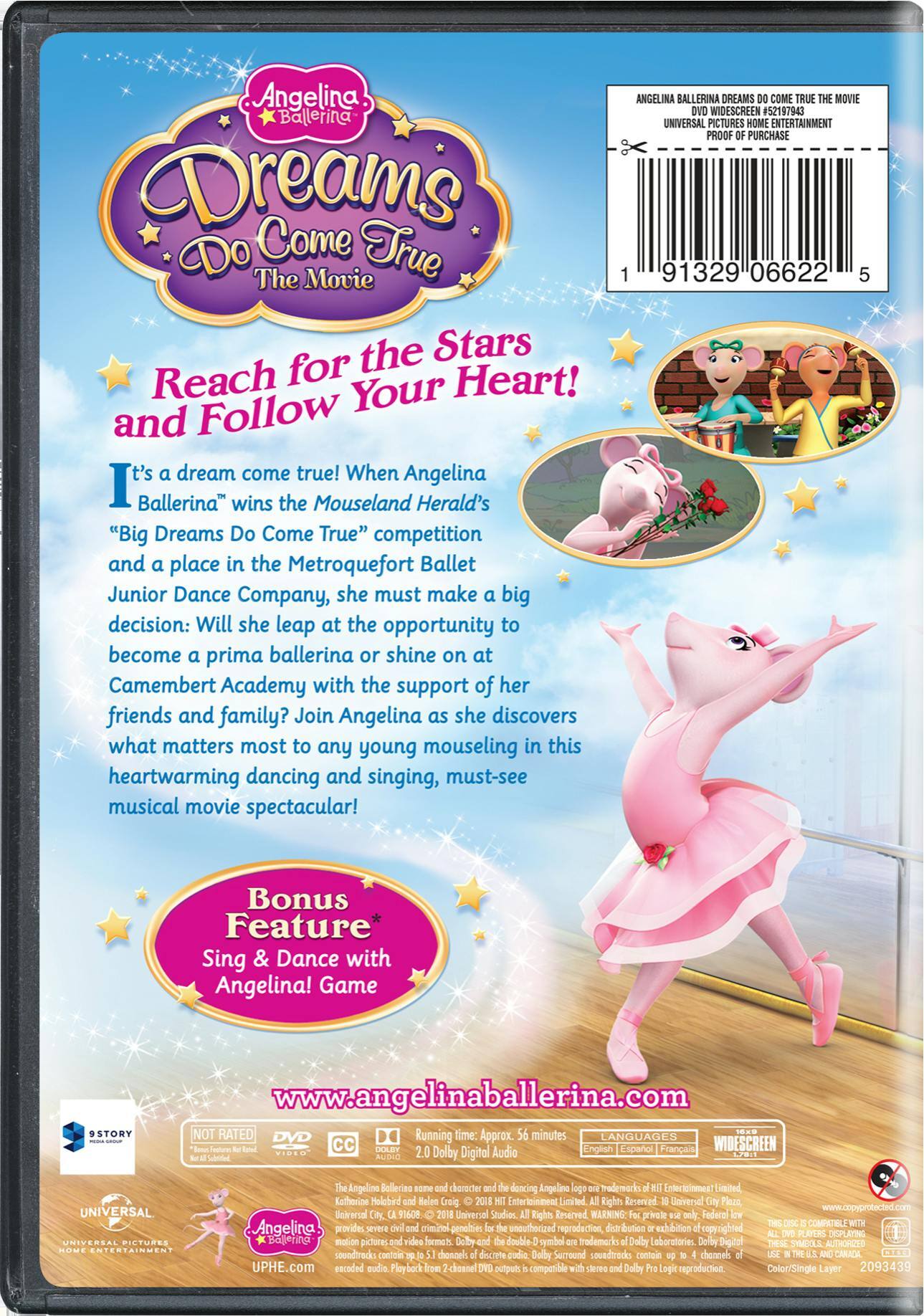 Angle. Angelina Ballerina: Dreams Do Come True - The Movie [DVD].