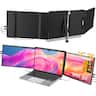 UPERFECT - 14" 2K Triple IPS Portable Monitor for Laptop – 360° Swivel Hinge, Plug & Play – Fits 13.3"-17.3" Laptops - Black