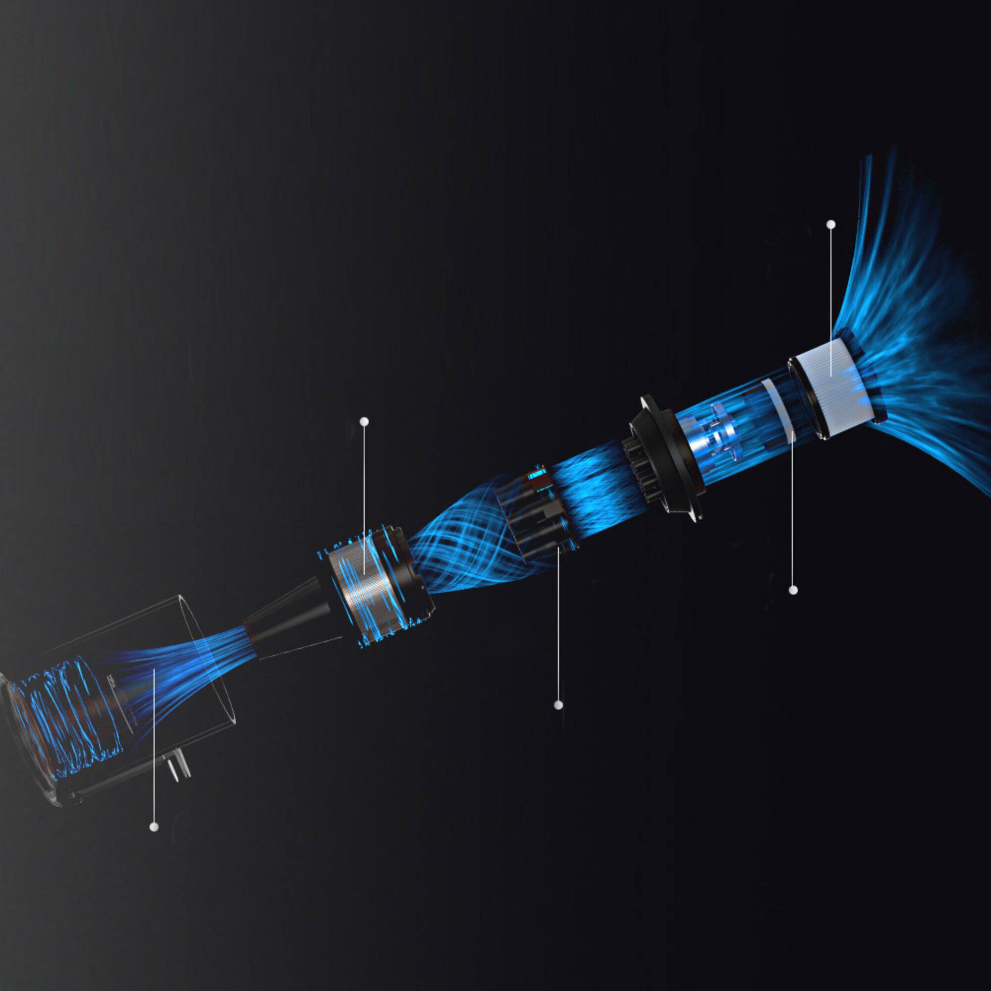 Alt View 8. Tineco - Tineco GO Pet Cyclone EX Cordless Stick Vacuum, Powerful Pet Hair Suction, Multi-Surface Cleaning - Blue.