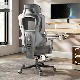 Eureka Ergonomic - Ergonomic Gaming Chair with Adjustable Armrest Headrest & Lumbar Support - Gray