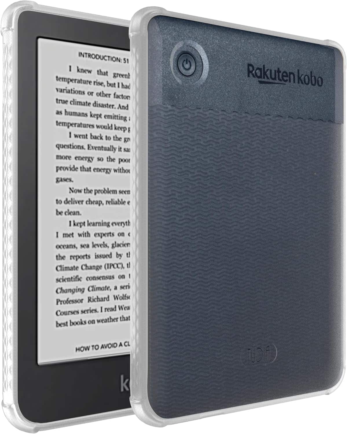 TUDIA - SKN for Kobo Clara 2E Case (6") Cover - [NOT FIT Colour/BW 2024 Version] - Transparent Clear