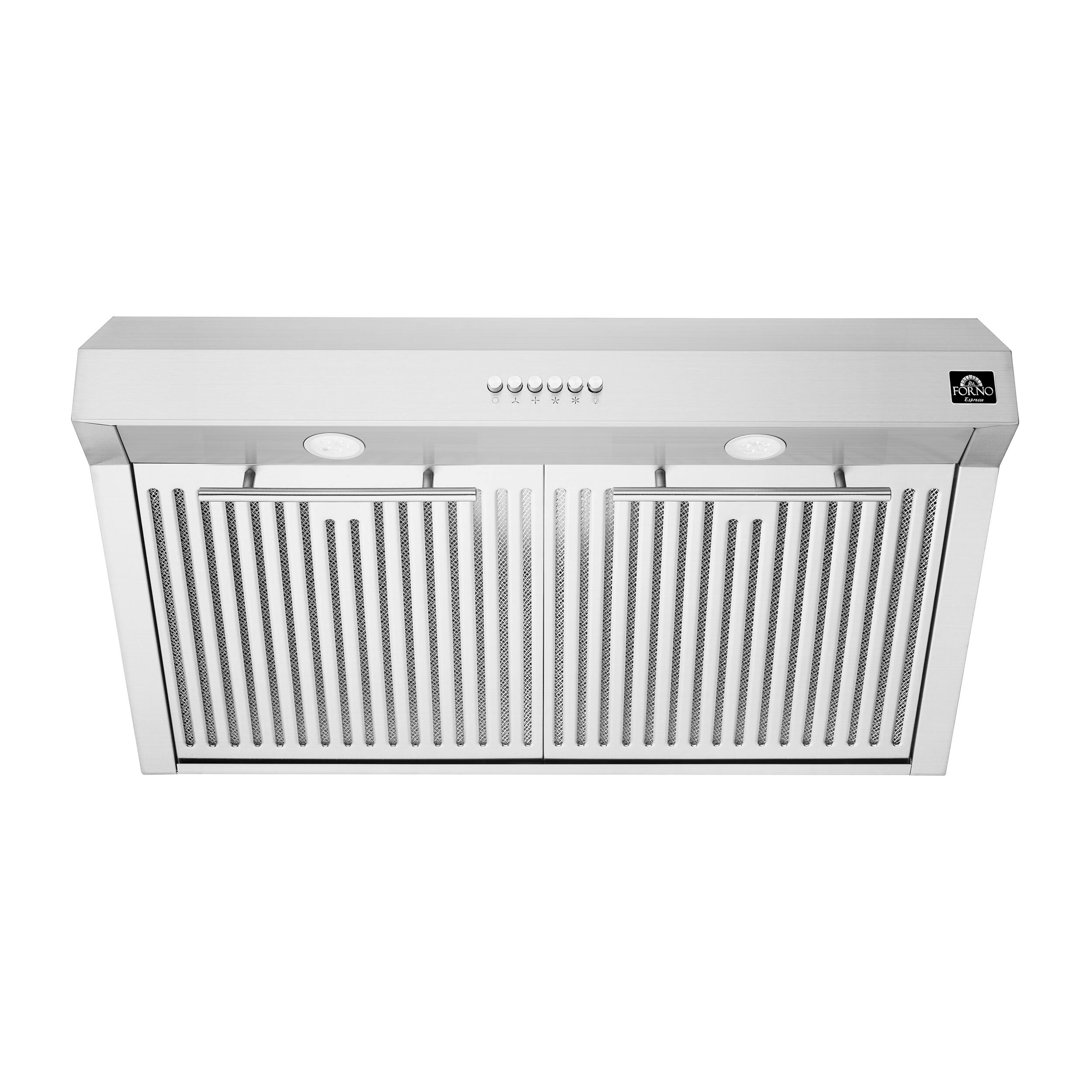 Forno Appliances - 30 inches - Externally Vented - Under cabinet Range Hood - Stainless Steel