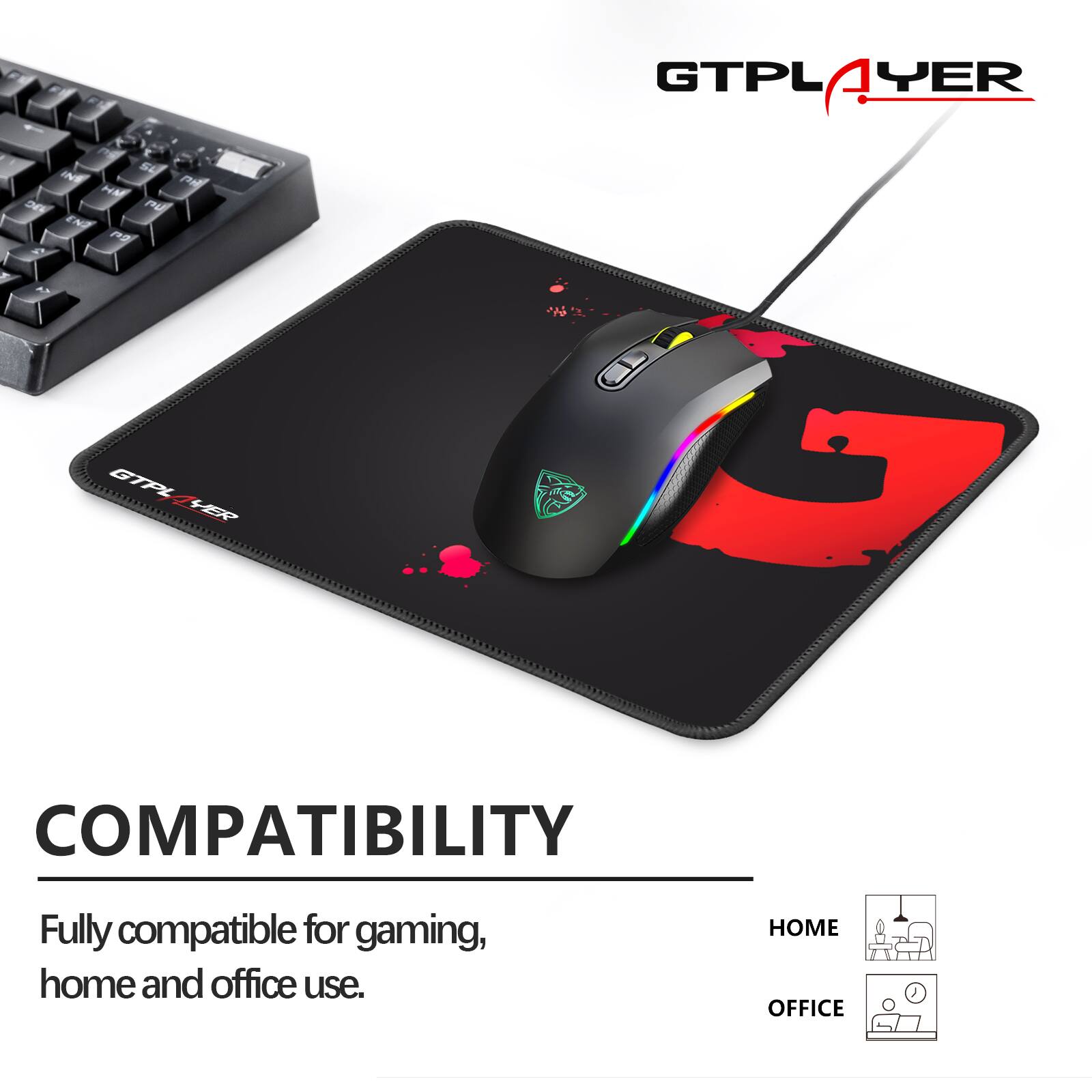 GTPLAYER

COMPATIBILITY

Fully compatible for gaming, home and office use.

HOME OFFICE