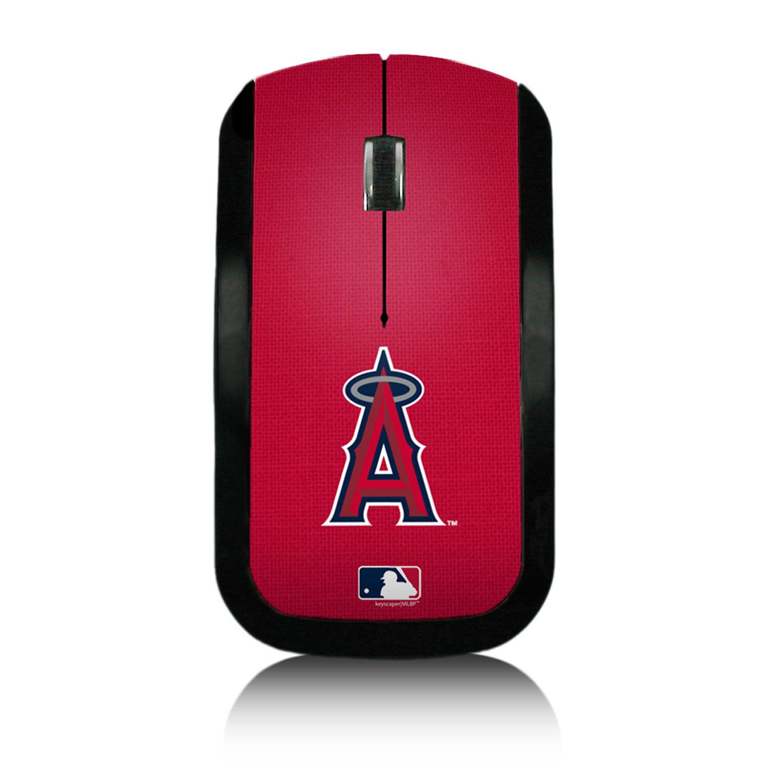 Front. Keyscaper - Los Angeles Angels Team Logo Wireless Mouse - Multicolor.