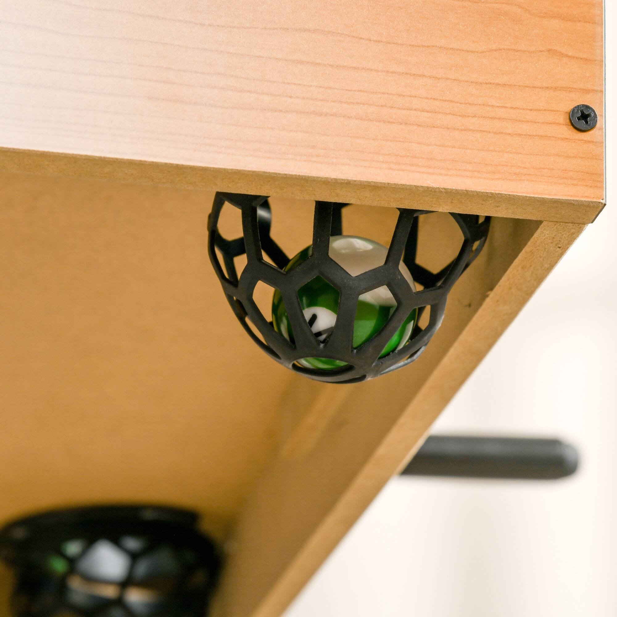 Alt View 8. Soozier - 38" Foldable Billiards Tabletop Game, Pool Table Set, Fun for the Whole Family with Easy Folding for Storage, Balls - Green.