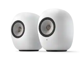 KEF - LS LUXE Wireless HiFi Speakers (Pair) - Mineral White
