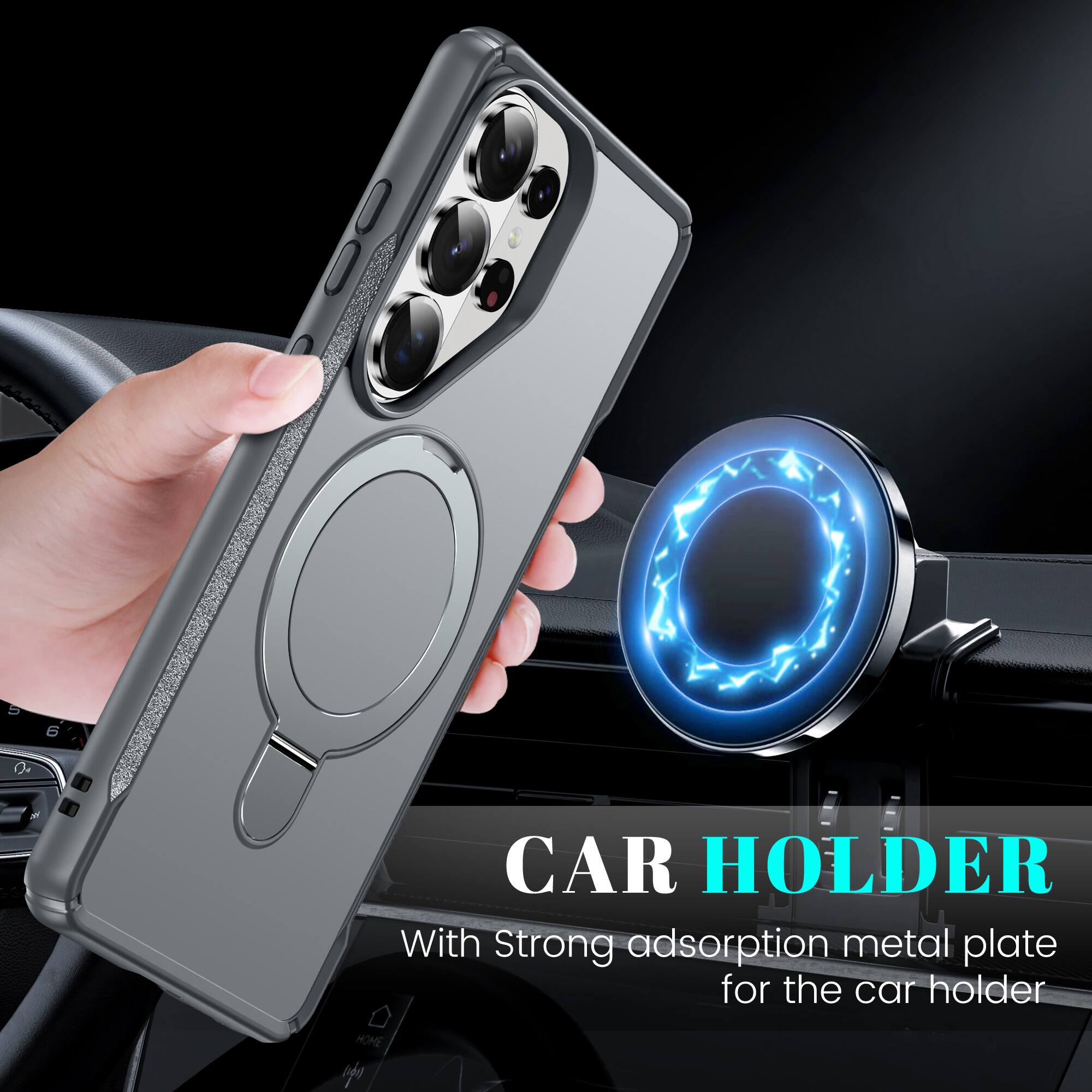 CAR HOLDER  
With Strong adsorption metal plate for the car holder