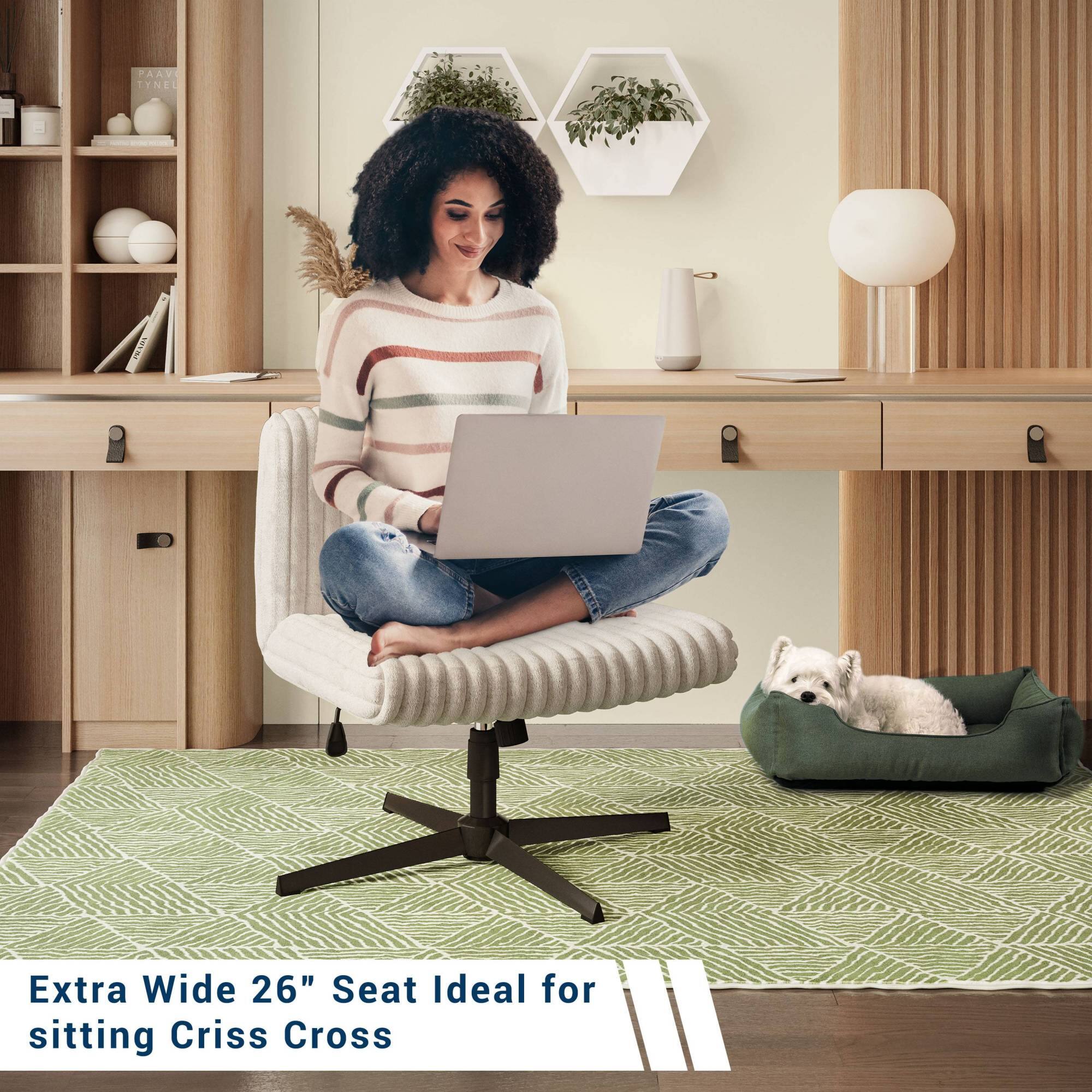 Extra Wide 26" Seat Ideal for sitting Criss Cross