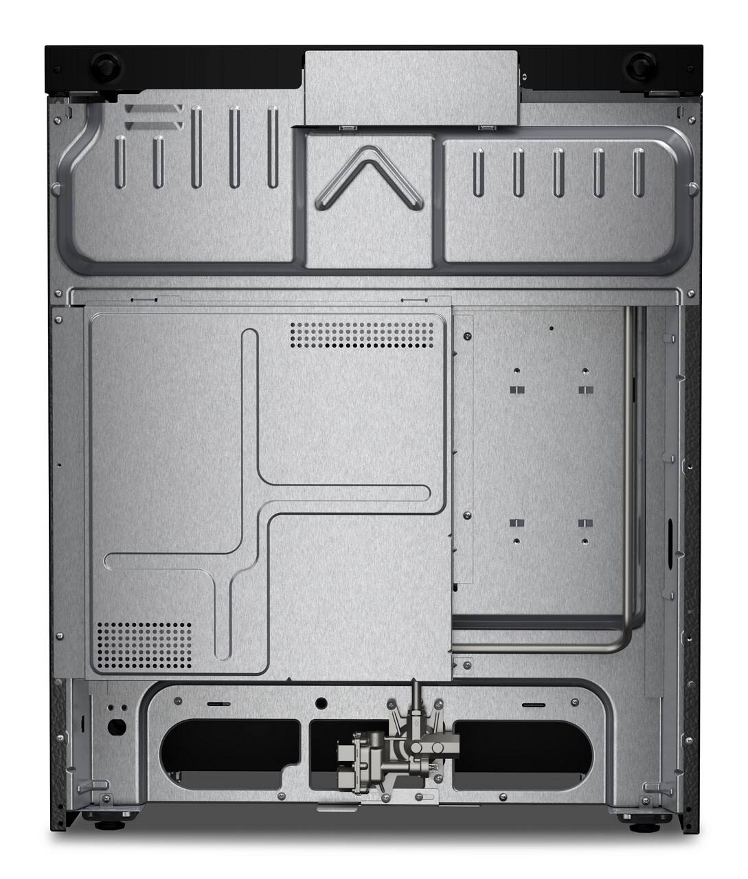 Back. Whirlpool - 5.0 Slide-In Gas Range with Air Cooking Technology - Fingerprint Resistant Stainless Steel.