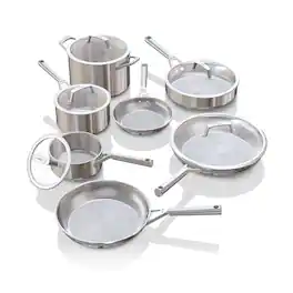 Ninja - Everclad TriPly 12PC Cookware Set - Stainless Steel