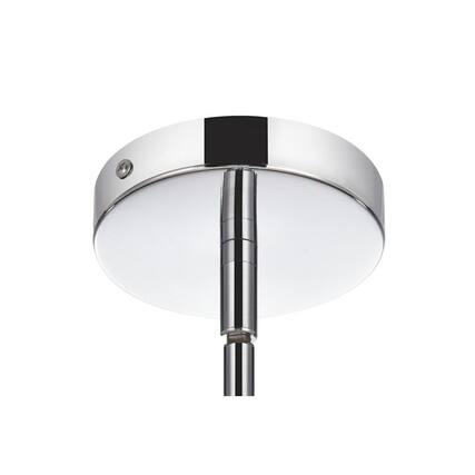 Front. Elegant Lighting - Sienna 32 inch crystal rod pendant in chrome - Chrome.