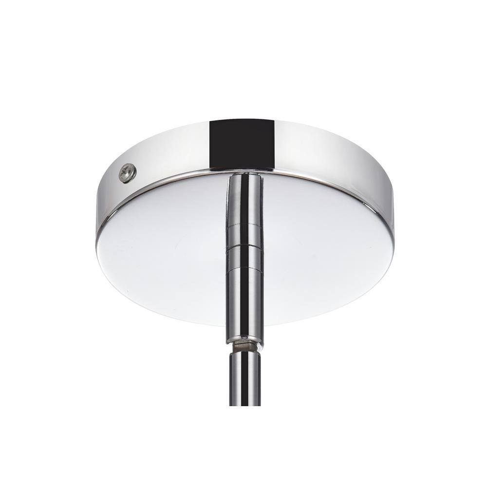 Front. Elegant Lighting - Sienna 32 inch crystal rod pendant in chrome - Chrome.