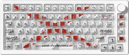 Womier - Transparent Keycaps,Custom Cherry Profile Keycaps Set Fit for 60% 65% 75% US Layout Keyboard - White
