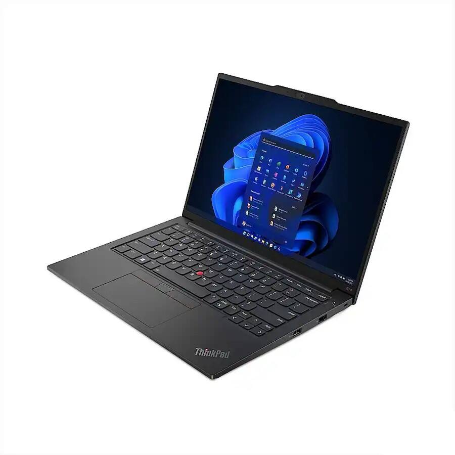 Alt View 1. Lenovo - ThinkPad E14 Gen 5 14" Touch-Screen Laptop - i5-1335U with 16GB Memory - 1TB SSD - Windows 11 Pro - Black.
