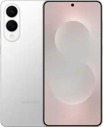 Front. Samsung - Galaxy S25 Edge 512GB (Unlocked) - Titanium Silver.