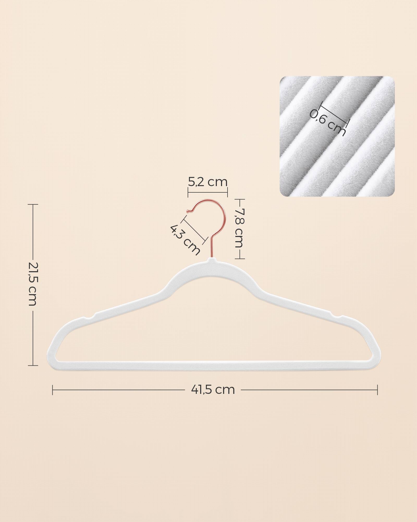 0.6 cm  
21.5 cm  
5.2 cm  
7.8 cm  
4.3 cm  
41.5 cm