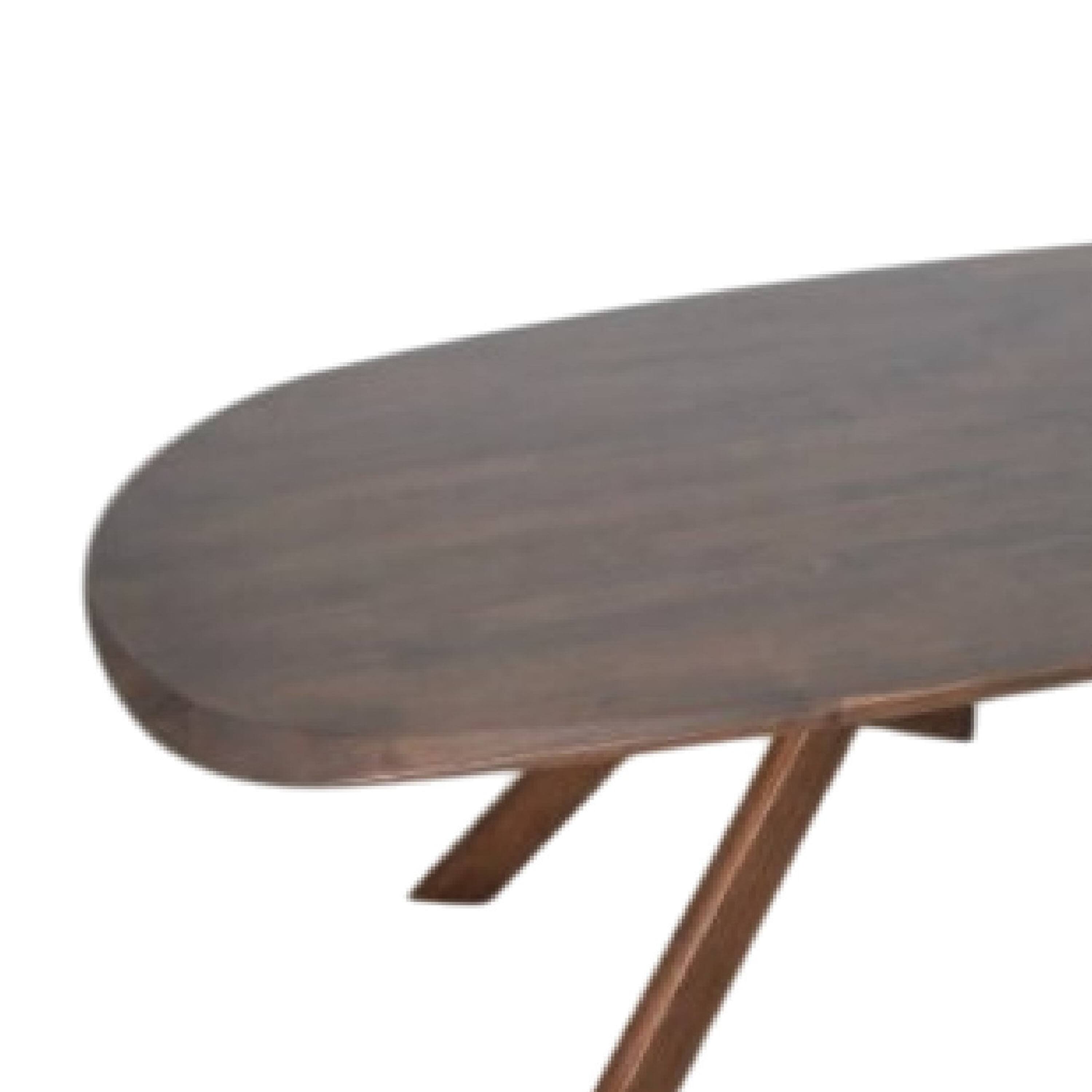 Alt View 2. Manhattan Lane - Ziva Dining Table, 3D Edges, Brown Full Solid Wood 83 Inch Rectangular - Walnut Brown.