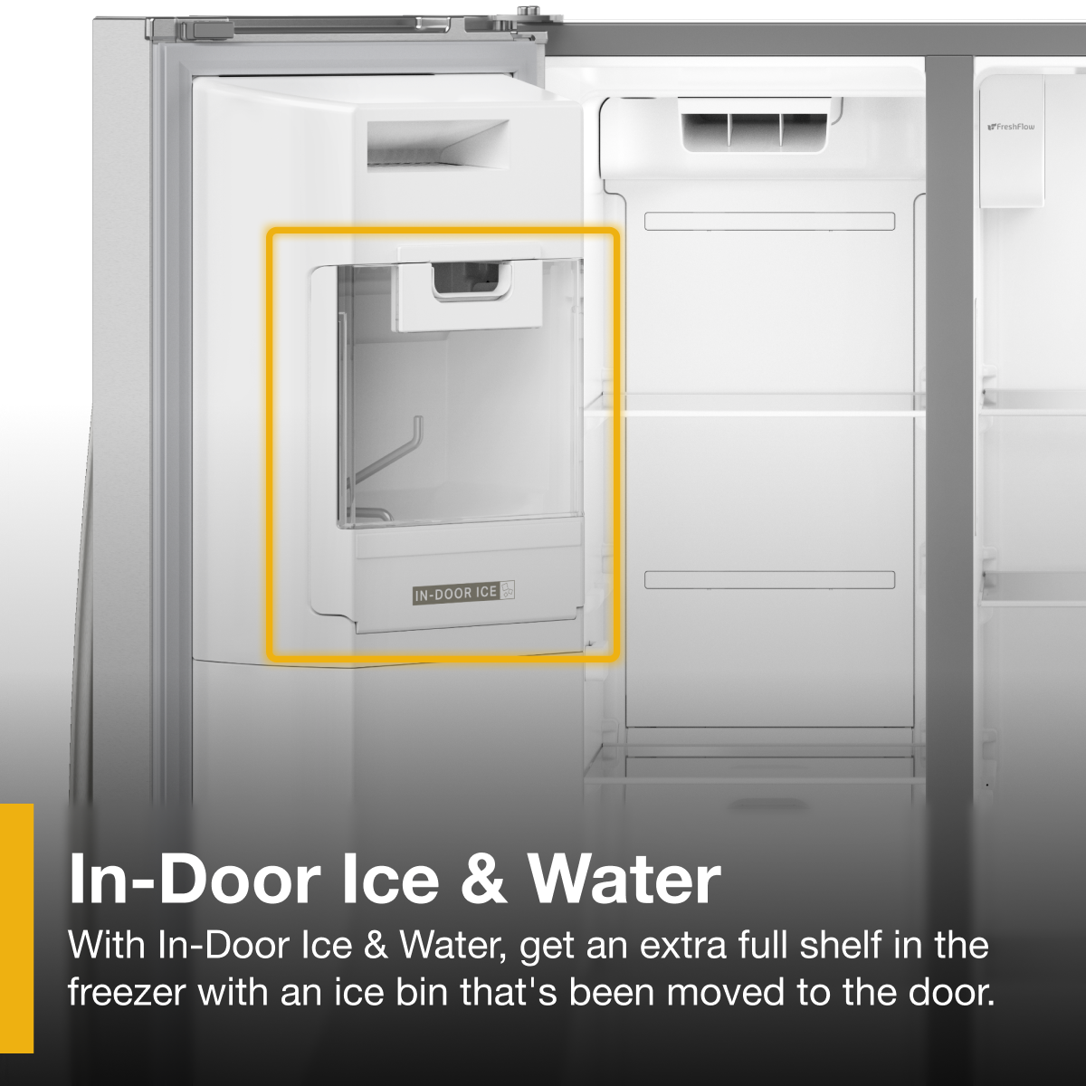 Alt View 6. Whirlpool - 21 Cu. Ft. Side-by-Side Counter-Depth Refrigerator with TruCool System - Fingerprint-Resistant Stainless Finish.