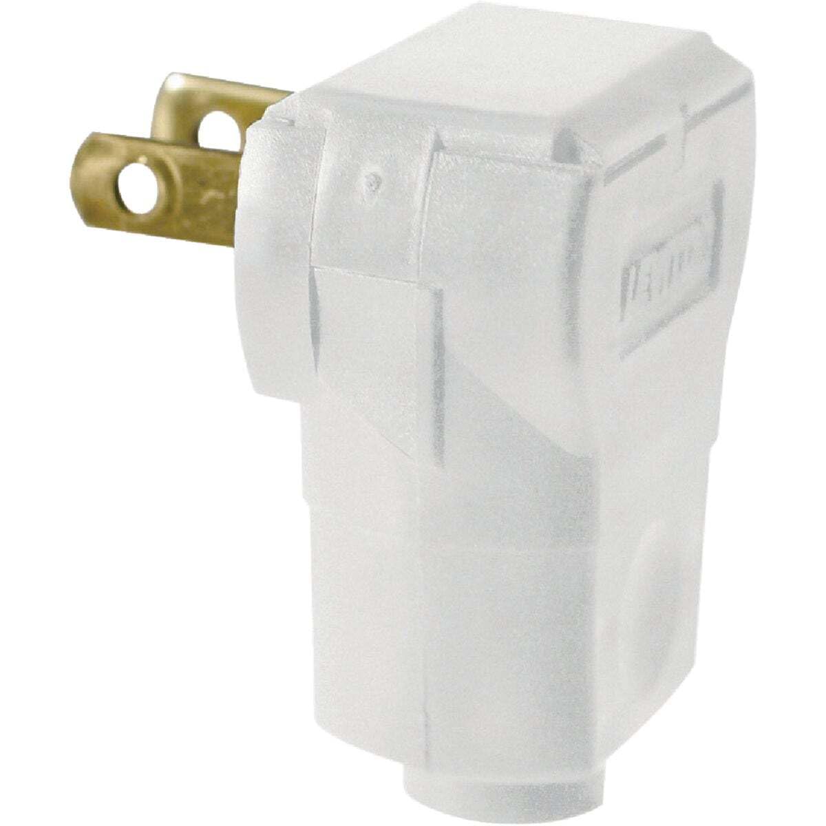 Left. Leviton - Leviton Commercial and Residential Plastic Straight Blade Plug 1-15P 20-16 AWG 2 Pole 2 Wire - White.