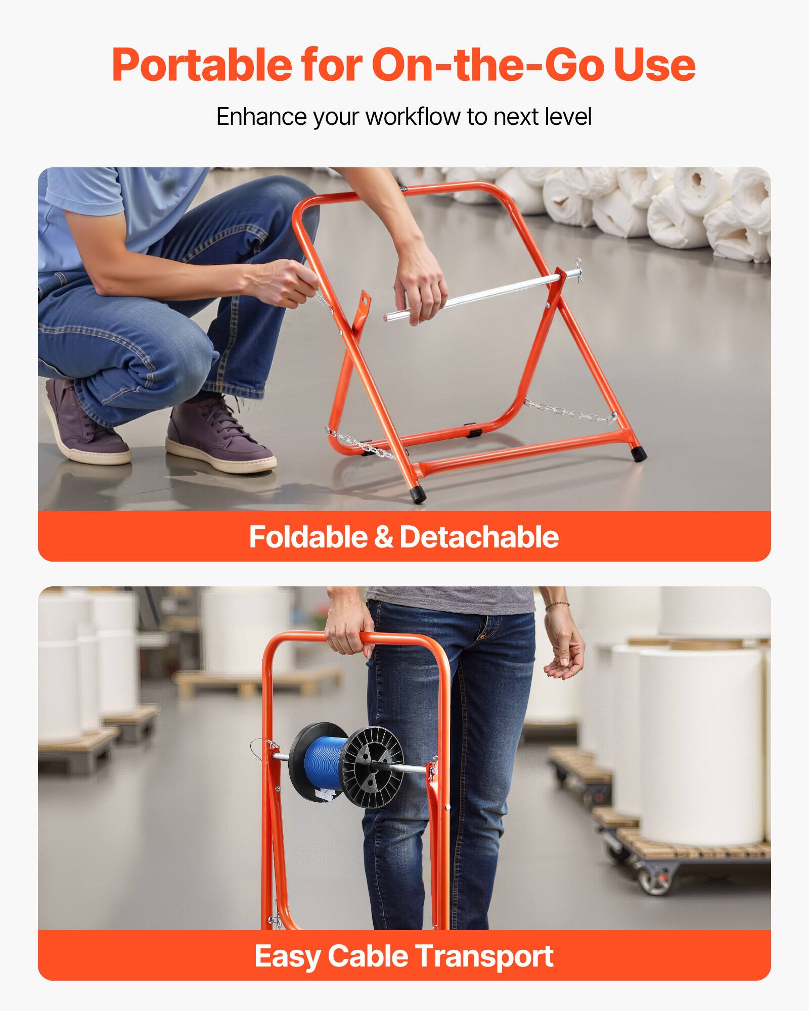 Portable for On-the-Go Use

Enhance your workflow to next level

Foldable & Detachable

Easy Cable Transport