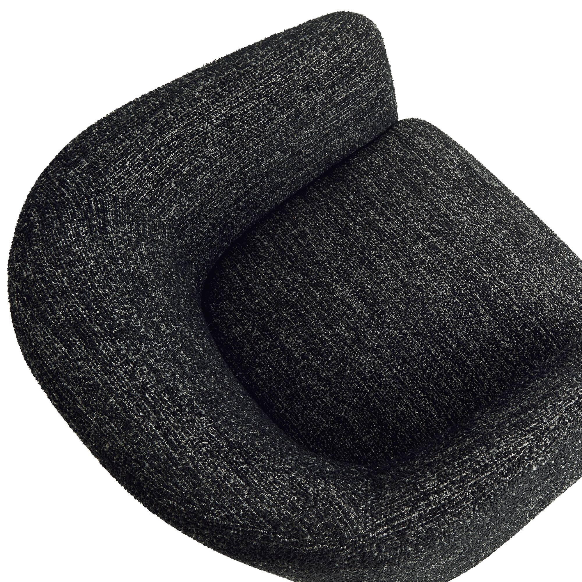 Alt View 5. Modway - Muse Boucle Fabric Barrel Accent Chair by Modway - Charcoal.
