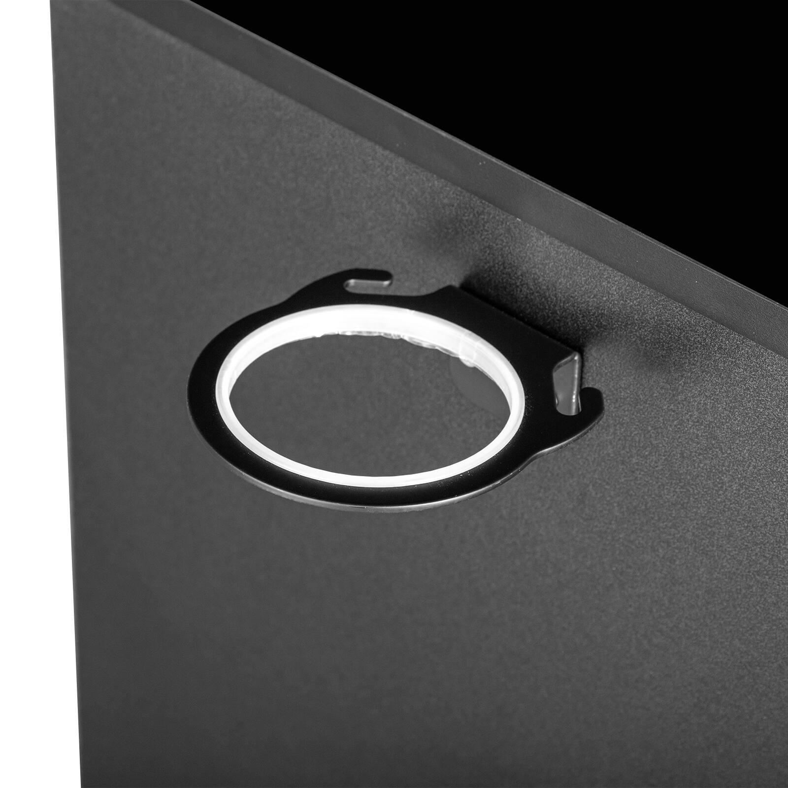 Alt View 2. Winado - Salon Corner Storage Cabinet Wall Mount Salon Station with Lockable Drawer, Bottom Cabinet, Hair Dryer Holder for Barber - Black.