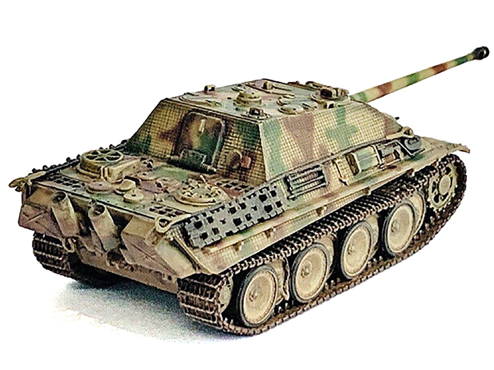 Angle. Dragon Models - Germany Sd.Kfz.173 Jagdpanther Ausf.G1 Late Production Tank sPz.Jg.Abt.654 France (1944) NEO Dragon Armor Series 1/72 - Multi.