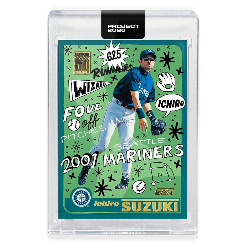 Topps - PROJECT 2020 Card 62 - 2001 Ichiro by Sophia Chang - Green