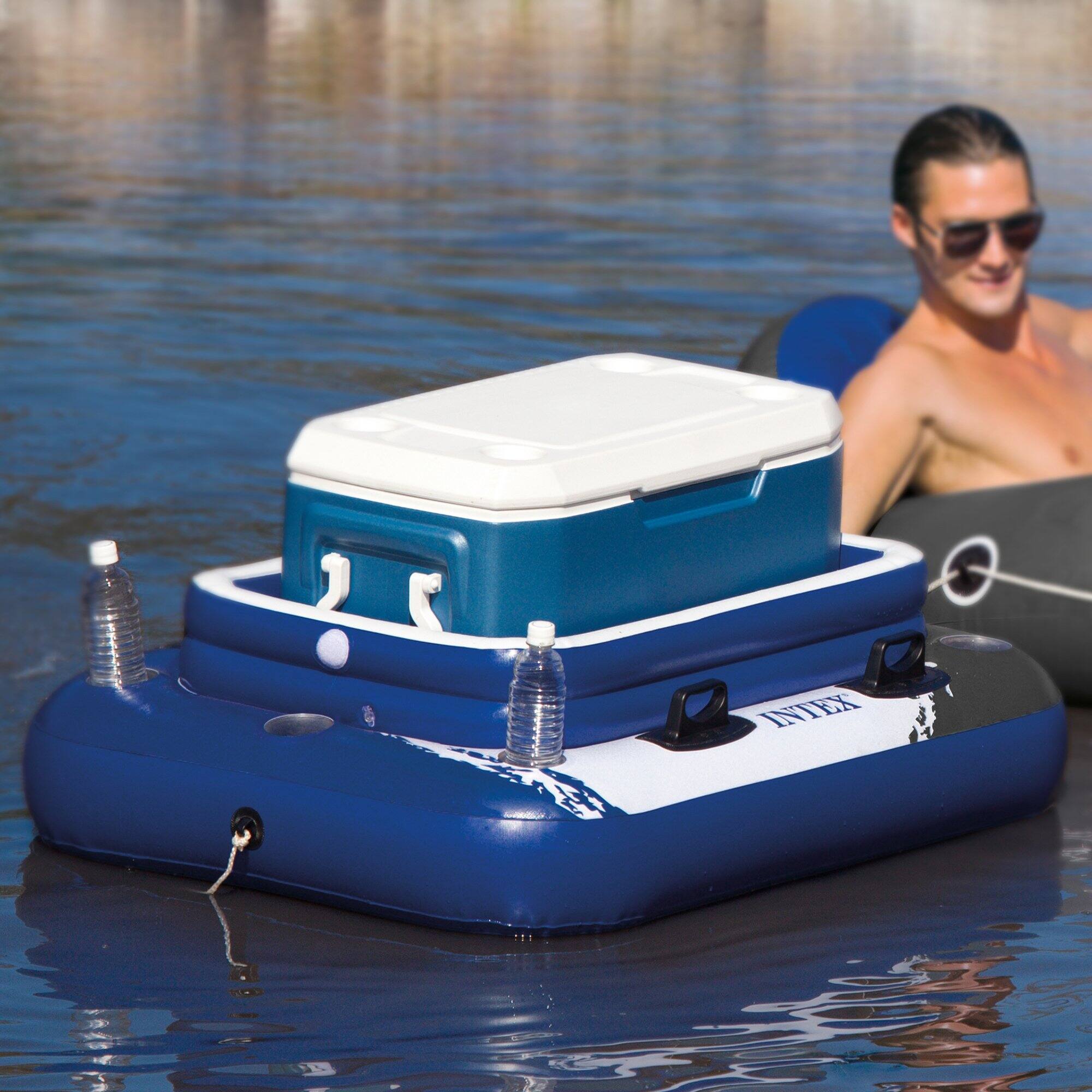 Alt View 10. Intex - Intex Inflatable Mega Chill II 72 Can Cooler Float & 1 Person Floating Raft.
