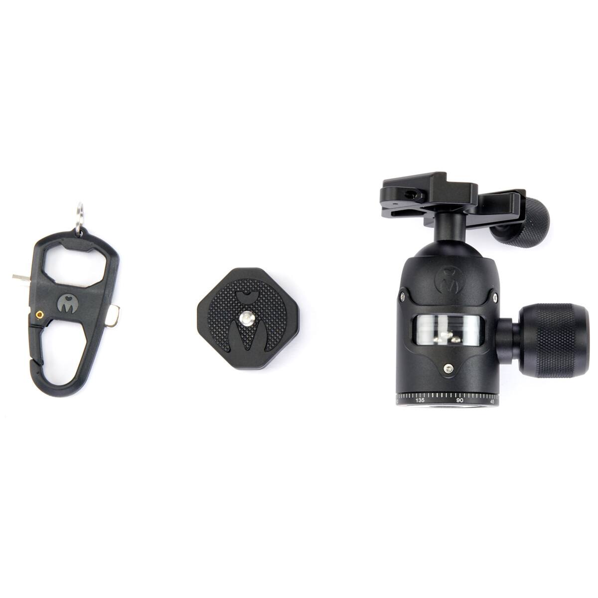 Alt View 4. 3 Legged Thing - 3 Legged Thing AirHed Vu Ball Head with Standard Twist Clamp, Darkness.