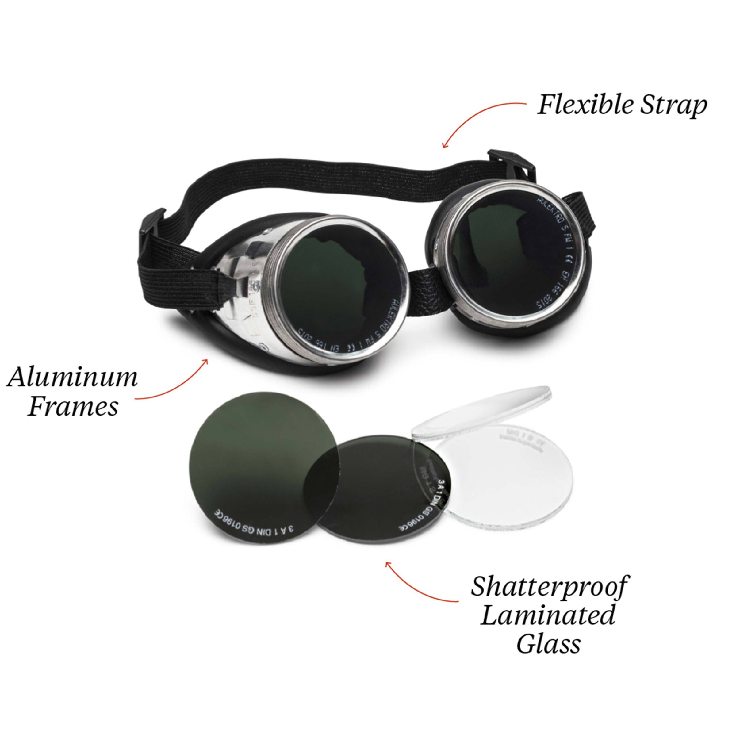 Flexible Strap, Aluminum Frames, Shatterproof Laminated Glass