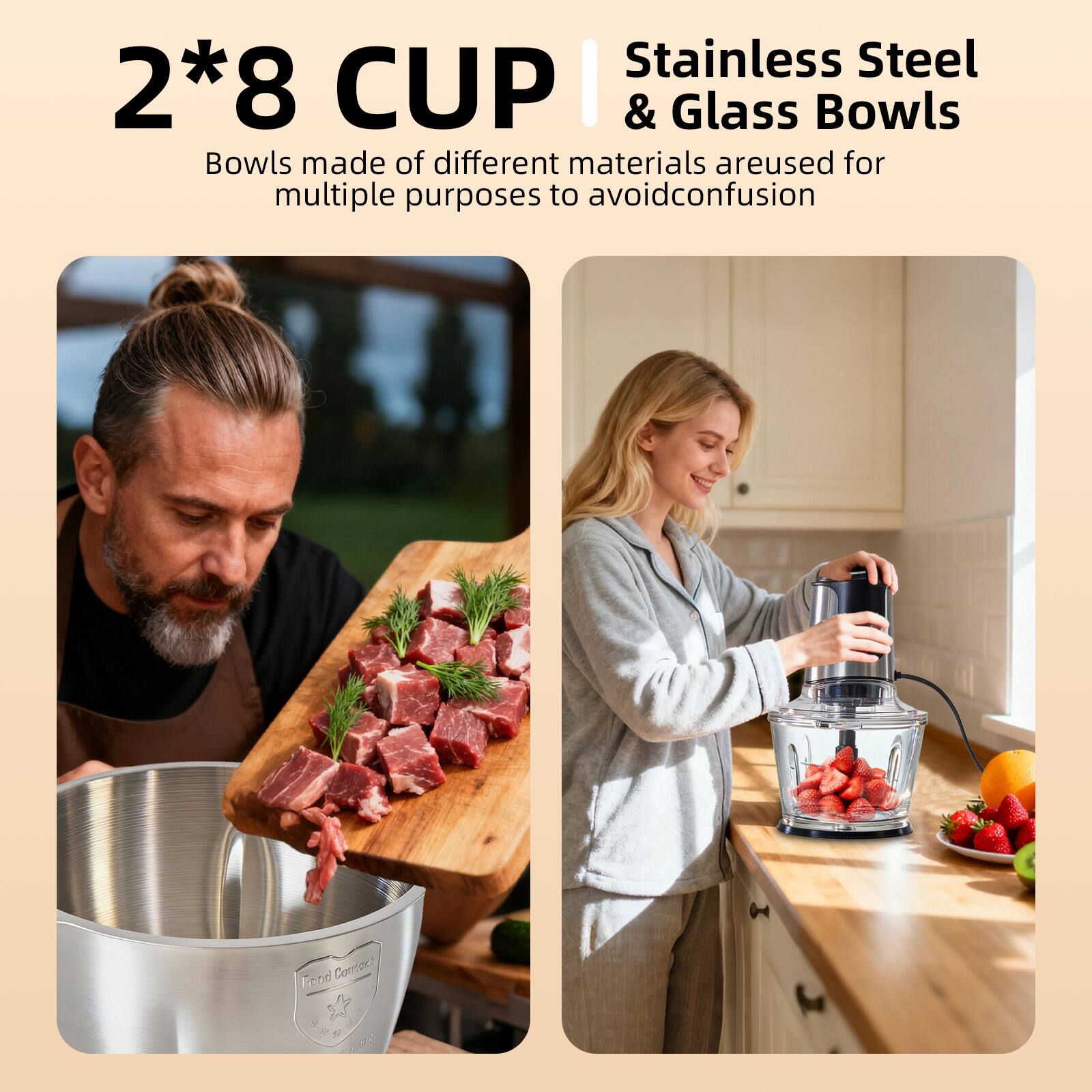 Stainless Steel & Glass Bowls

2*8 CUP

Bowls made of different materials are used for multiple purposes to avoid confusion