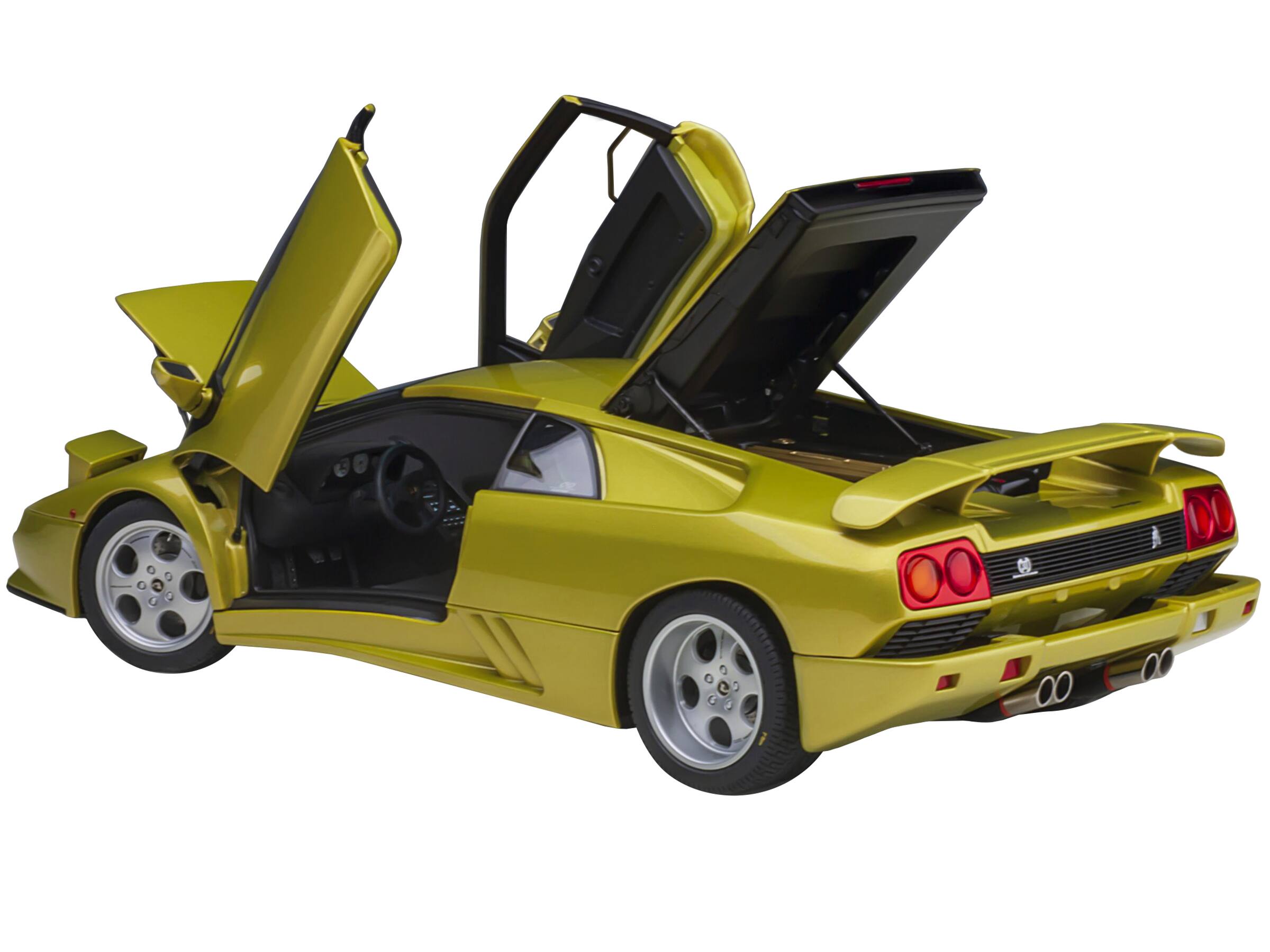 Angle. Autoart - Lamborghini Diablo SE30 Giallo Spyder Yellow Metallic 1/18 Model Car by Autoart - Giallo Spyder Yellow.