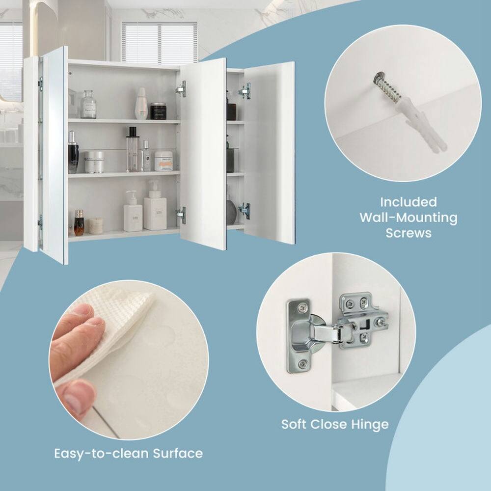- Included Wall-Mounting Screws
- Soft Close Hinge
- Easy-to-clean Surface