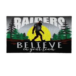 Evergreen Enterprises - Las Vegas Raiders 28" x 16" Bigfoot Believe in Your Team Turf Door Mat - Multicolor