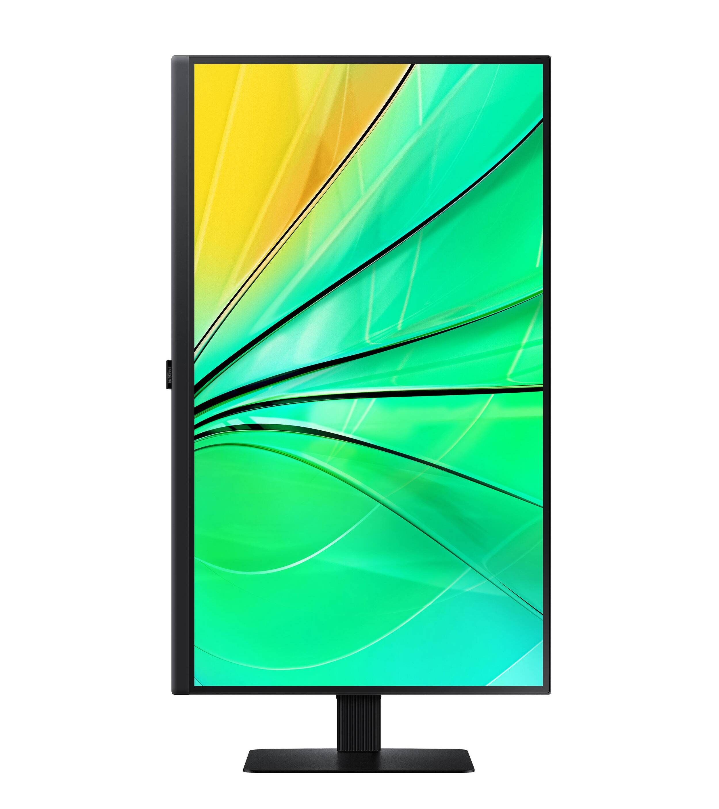 Left. Samsung - Samsung 27" ViewFinity S6 (S60D) QHD HDR10 High Resolution Monitor (DisplayPort, HDMI, USB) - Black.