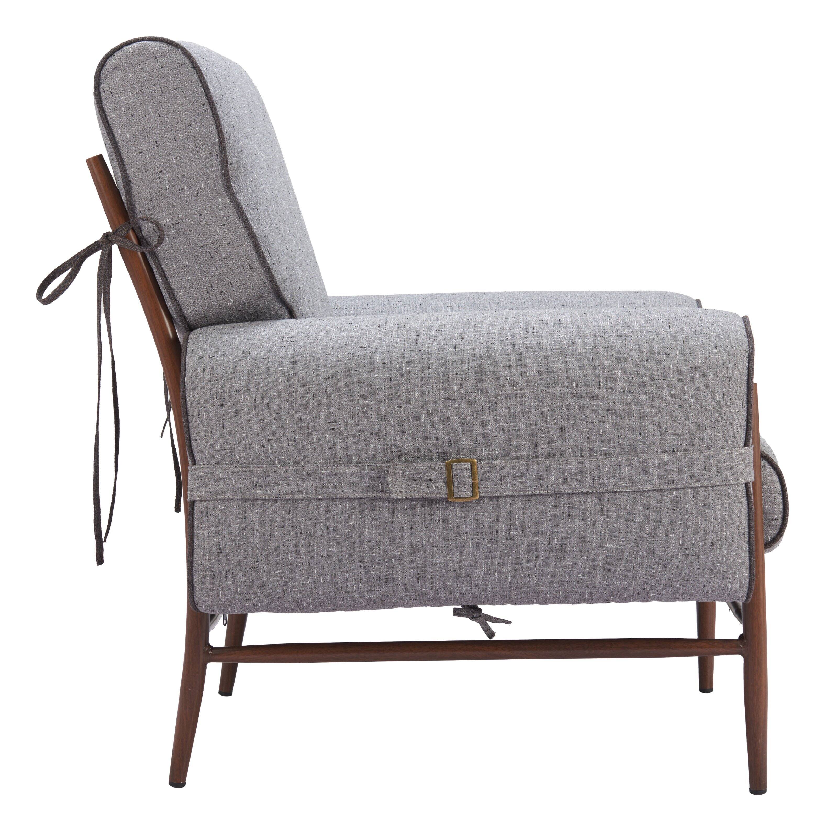 Back. Hivvago - Klem Accent Chair Gray - Gray.