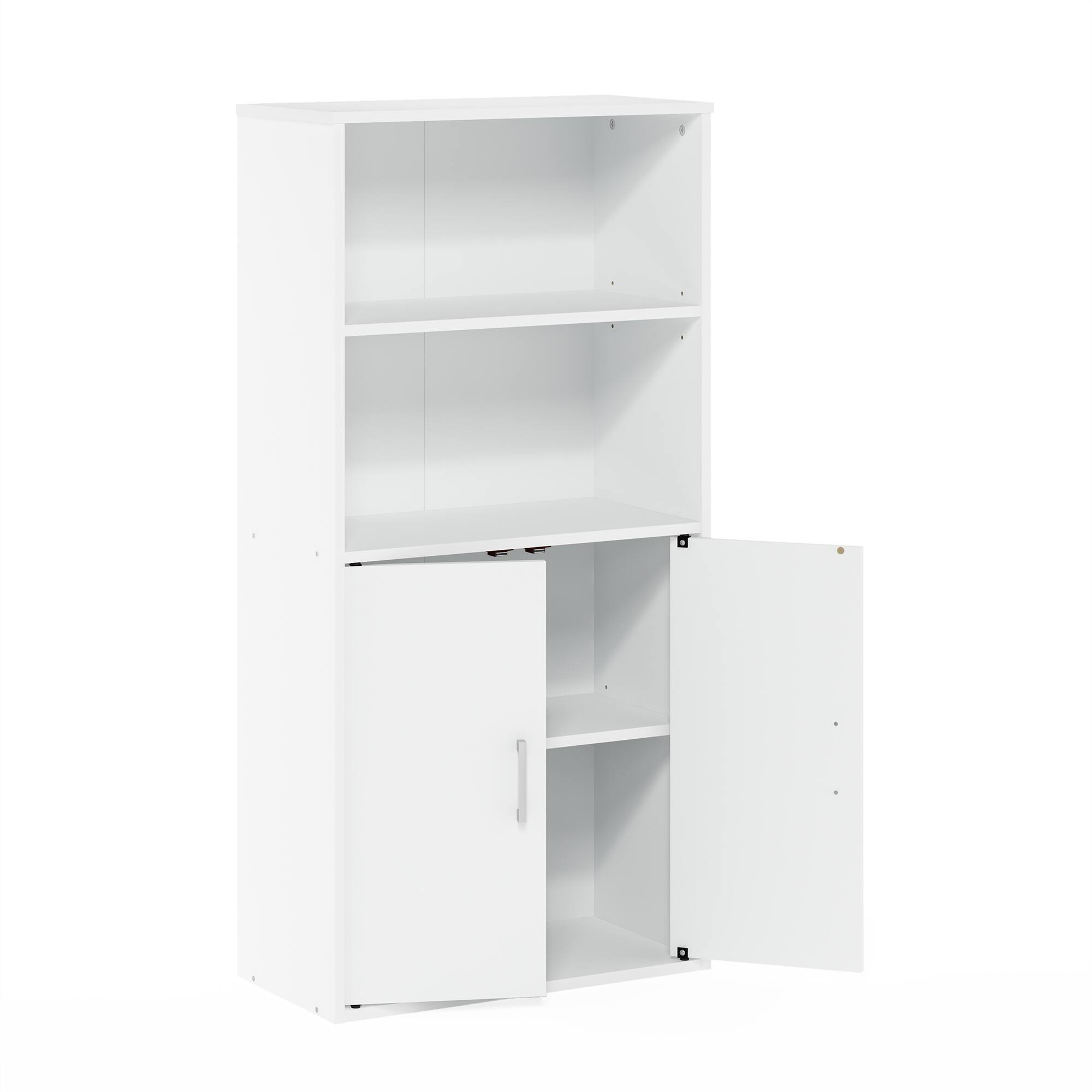 Alt View 2. Furinno - Pasir Storage Bookcase BookShelf Multipurpose Shelf - White.
