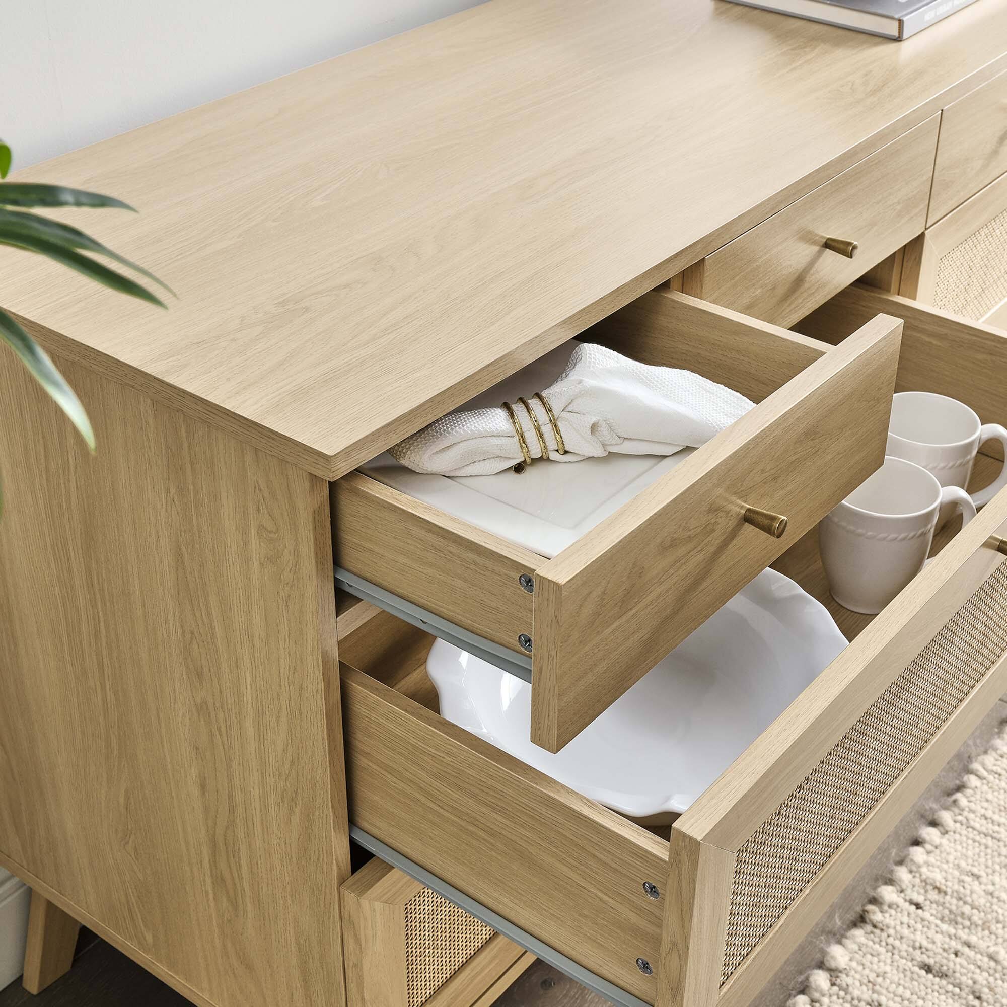 Back. Modway - Soma 8-Drawer Dresser by Modway - Oak.