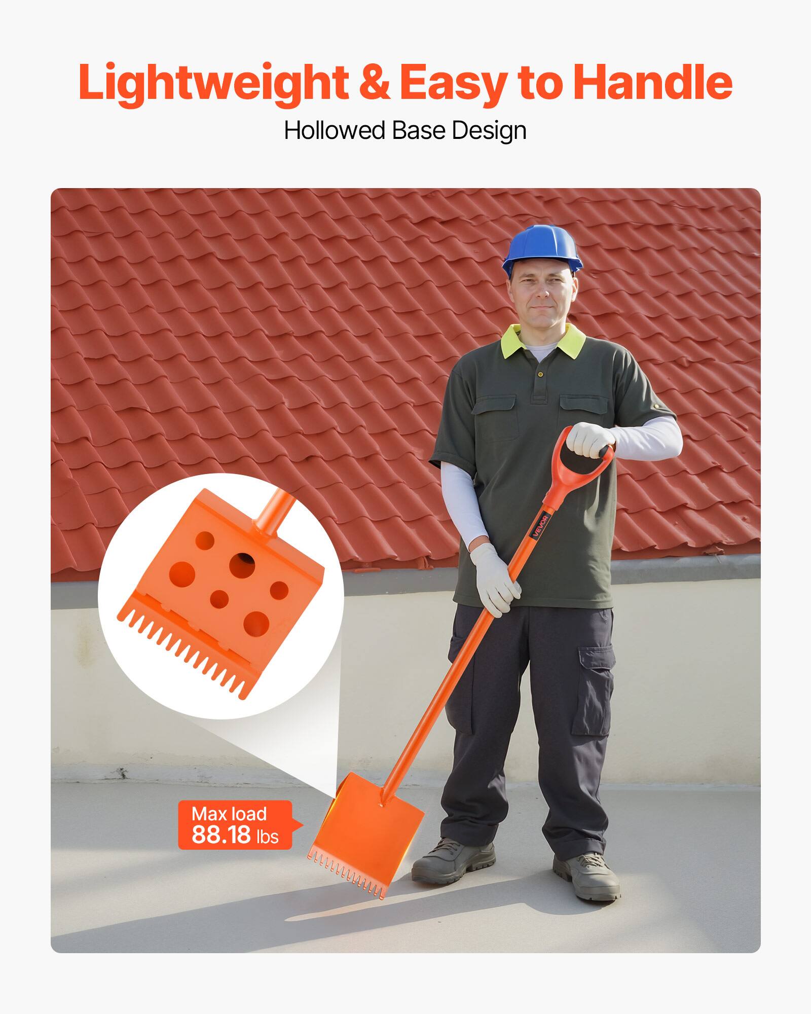 Lightweight & Easy to Handle  
Hollowed Base Design  

Max load 88.18 lbs